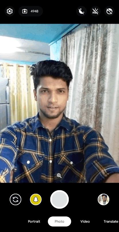 JioPhone Next camera UI