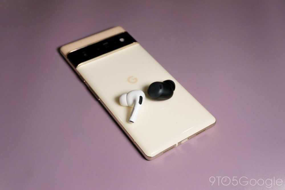 Apple AirPod Pro and Google Pixel Bud Pro on a Pixel 6 Pro