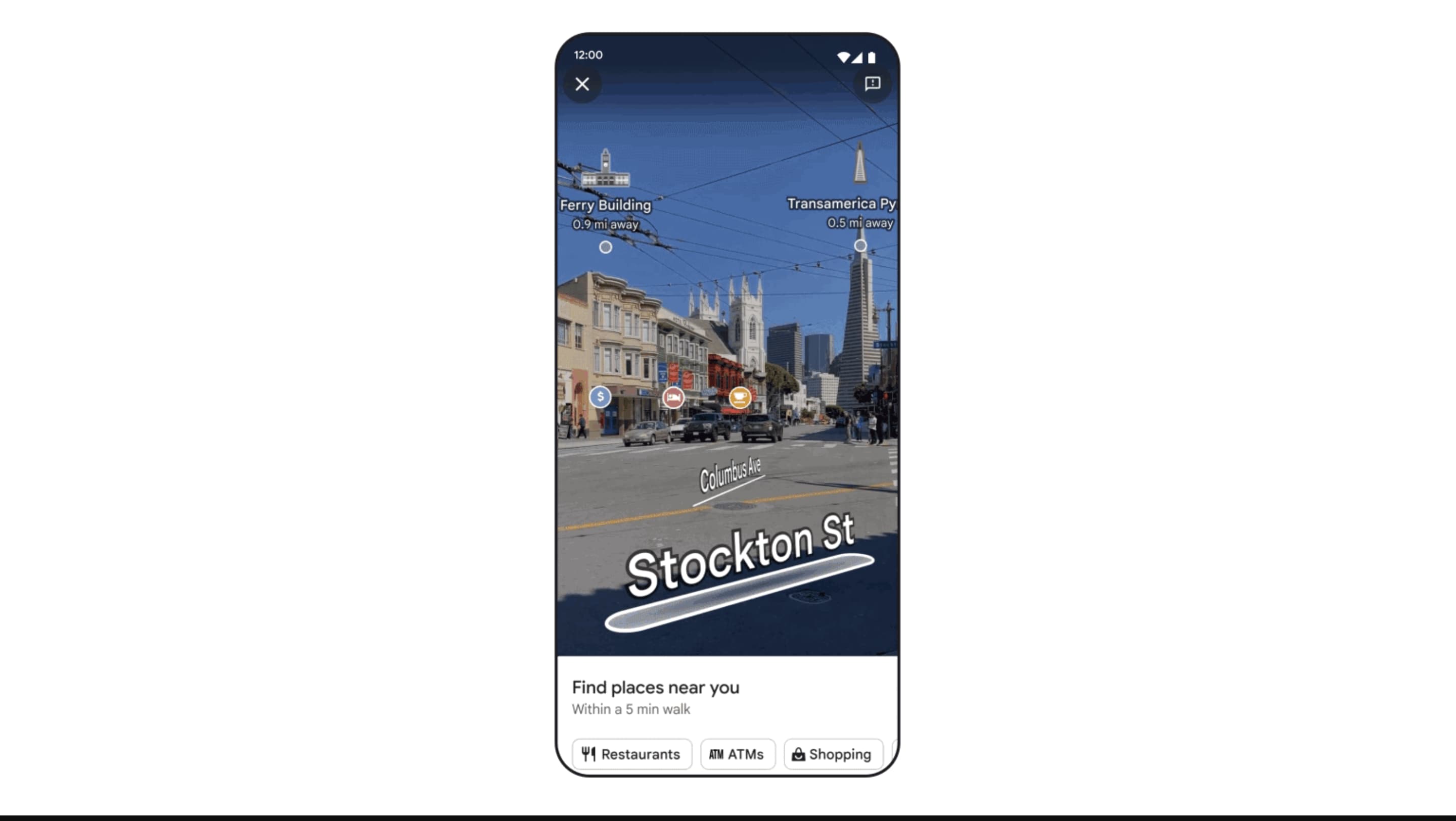 Google Live View search