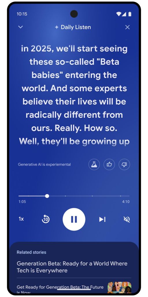 Google Daily Listen